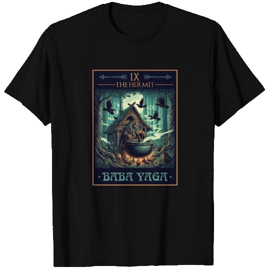 Baba Yaga The Hermit Tarot Card Pagan Witch T Shirts
