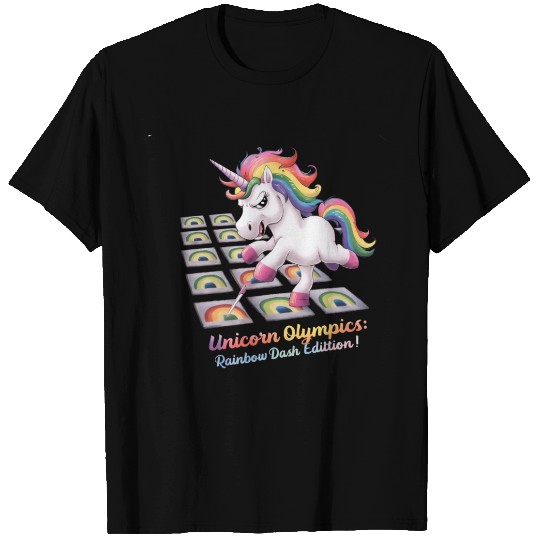 "Unicorn Olympics: Rainbow Dash Edition!" T Shirts