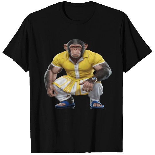 "Chimp Chuckles: Hilarious Primate Playtime" T Shirts
