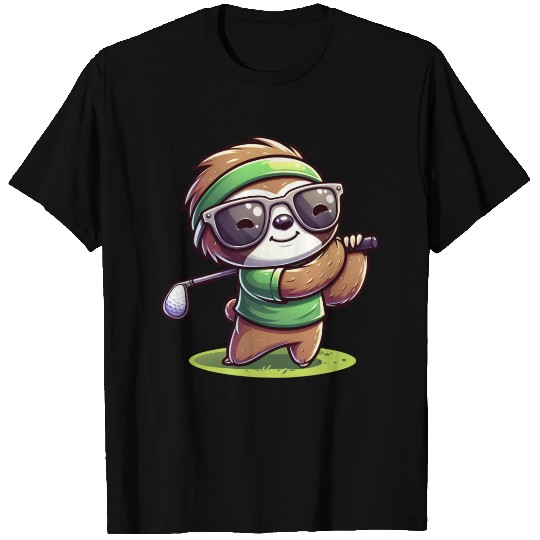 Sloth Golfer Golf Course Owner T Shirts