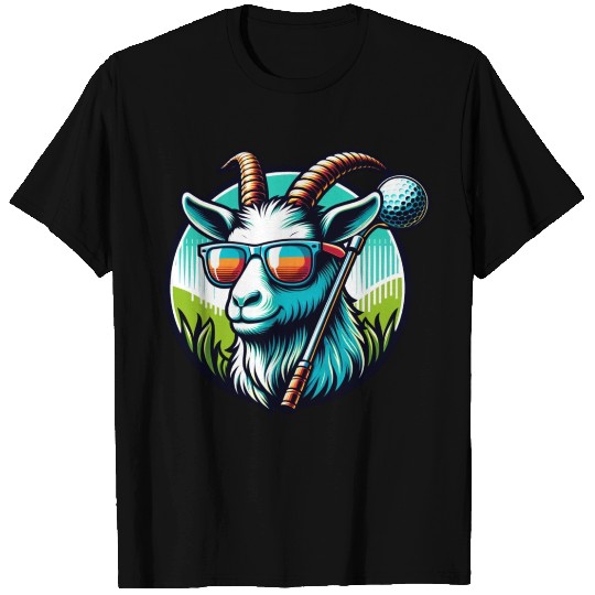 Goat Golfer Golf Course Dog Owner T Shirts