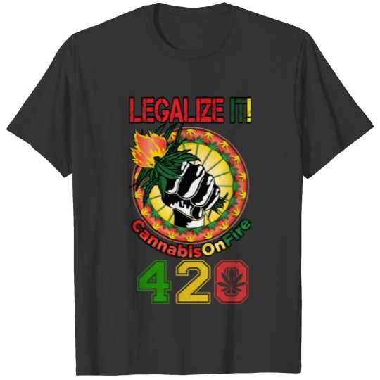 Comedic 420 Legal Herb Weed Marijuana Design T Shirts