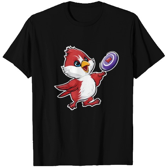 Cardinal Frisbee Fun: Vibrant Cardinal Design for T Shirts