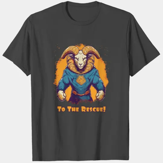 Superhero Goat: To the Rescue T Shirts