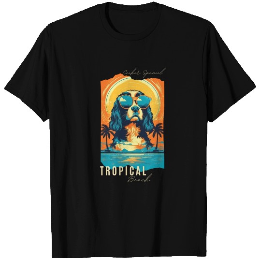 Cocker Spaniel with sunglasses T Shirts