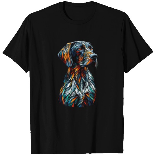 Polygon Art German Shorthaired Pointer Dog GSP T Shirts