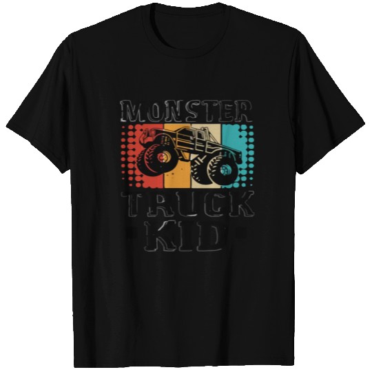 Monster Truck Kid T Shirts