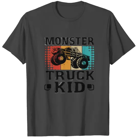 Monster Truck Kid T Shirts