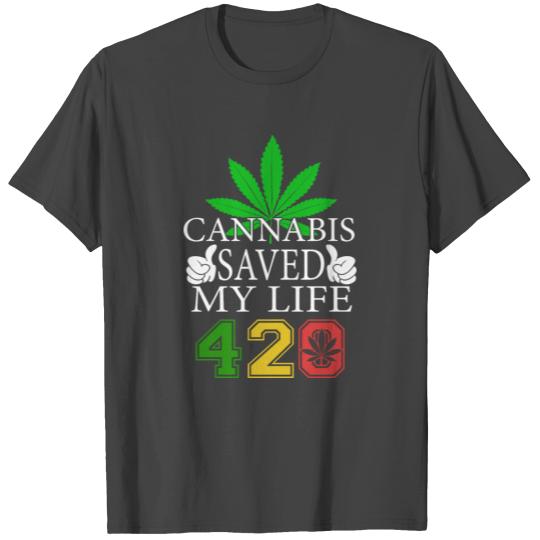 Joyous 420 Saving Herb Weed Marijuana Design T Shirts