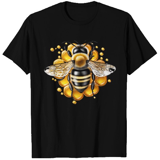 Bee and honeycomb T Shirts