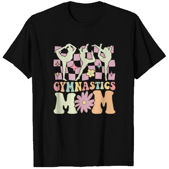 Gymnastics Mom Groovy Gymnast Acrobat T Shirts