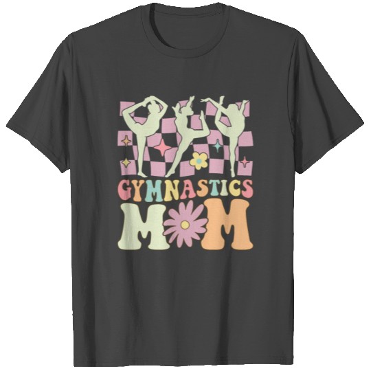 Gymnastics Mom Groovy Gymnast Acrobat T Shirts