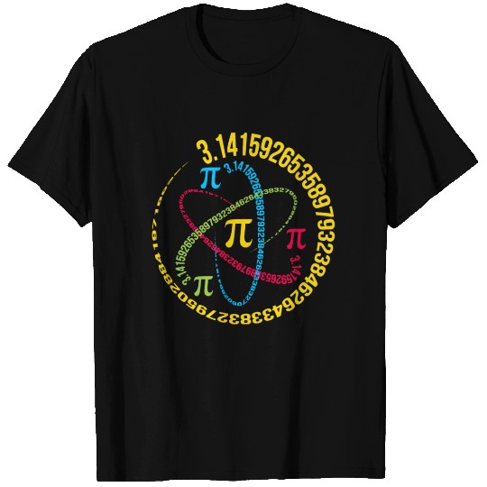 Atom PI Math Science 3.14 PI Day T Shirts