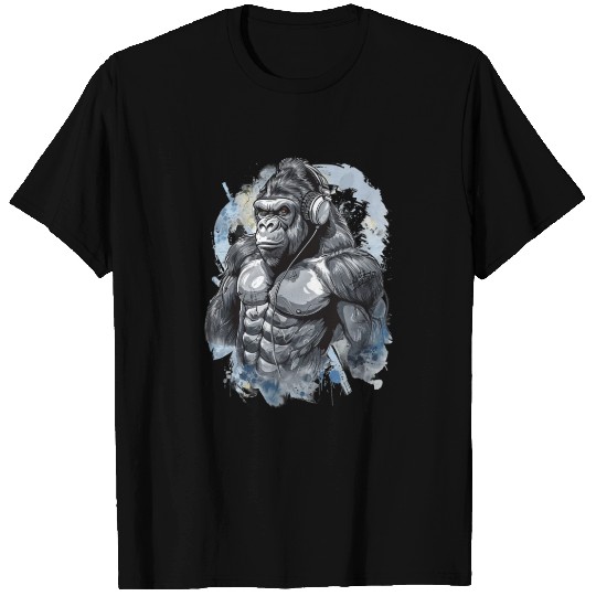 Muscle Gorilla Beats Gym Motivation T Shirts