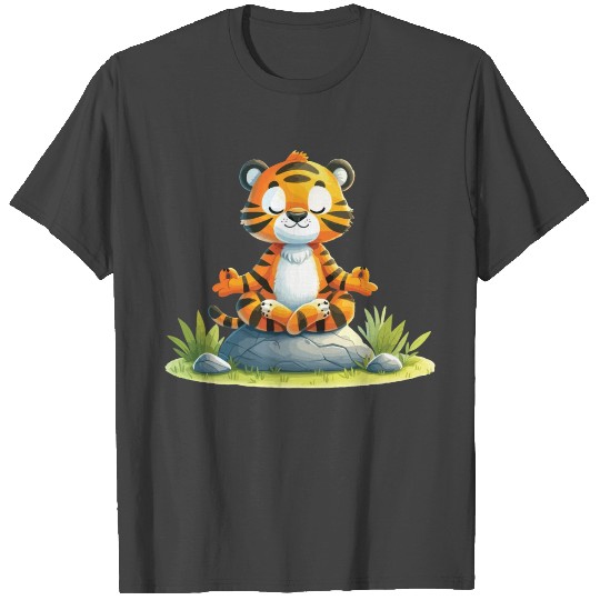 Tiger Yoga Meditation T Shirts