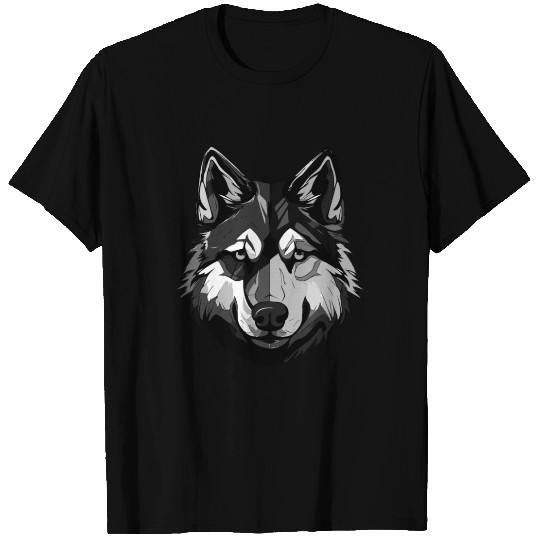 Husky dog animal head T Shirts
