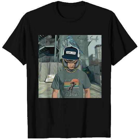 Gangsta Gorilla-Silverback Swanson Gorilla Wear T Shirts
