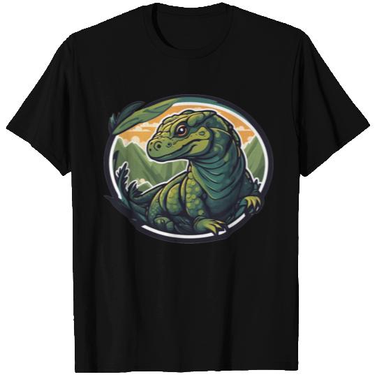 reptile Komodo dragon tropical dinosaur T Shirts