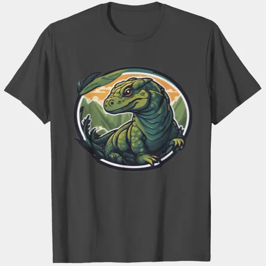 reptile Komodo dragon tropical dinosaur T Shirts