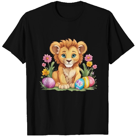 Easter Lion: Vibrant & Adorable Spring Design T Shirts