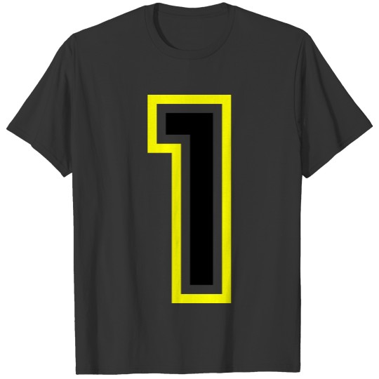 1 Number College T Shirts