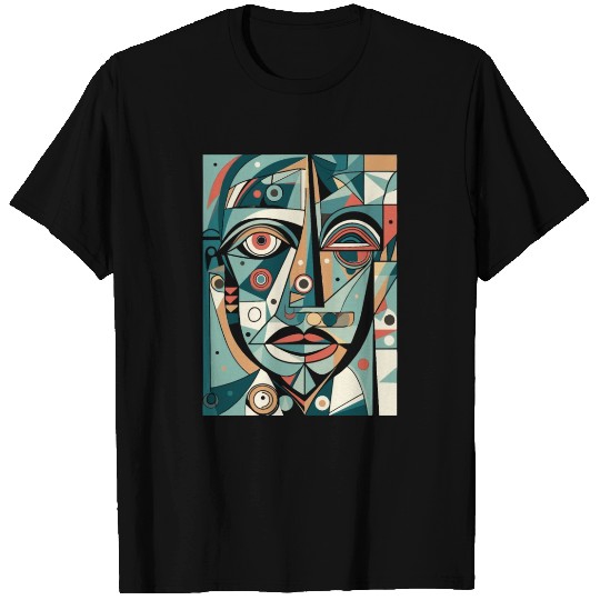 Modern Art Face Design T Shirts