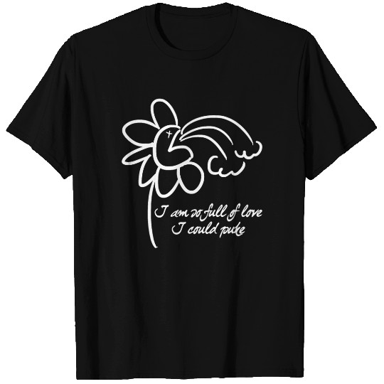 Valentine's Day Puking Flower T Shirts
