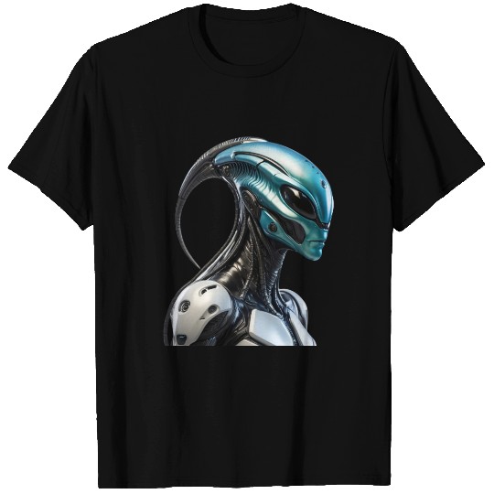 Cyber Alien Darg T Shirts