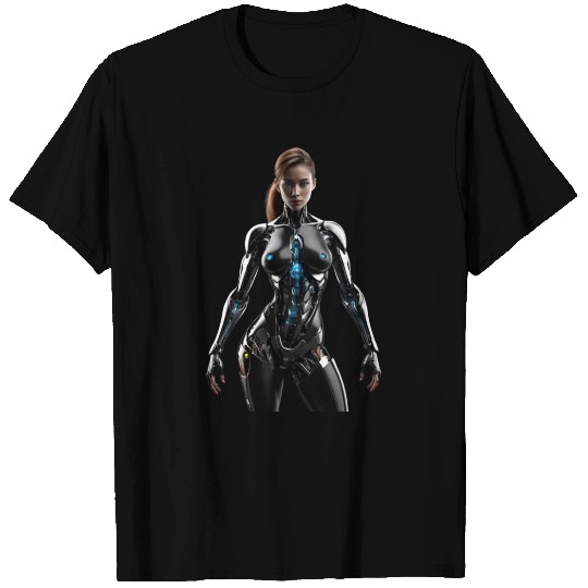 Cyborg Female Robot Jamya T Shirts
