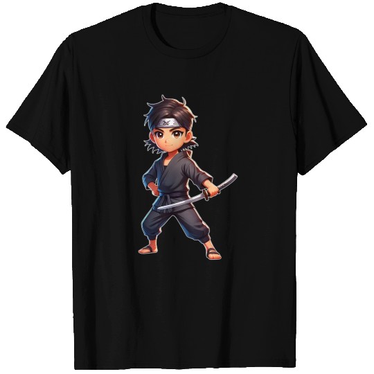AI Teen Ninja Stance - Crazy Cool Kids T Shirts
