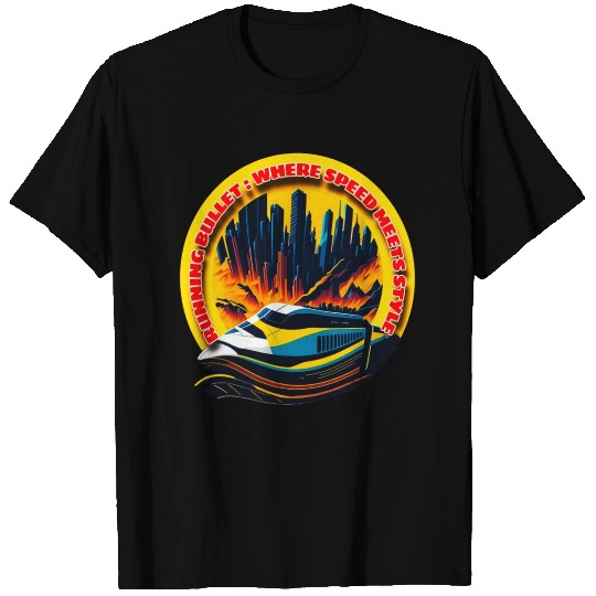 High-Speed Bullet Train Design for Travel Lover T Shirts