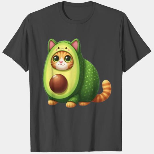 Avo-Cat - Feline Fruit Costume Fun T Shirts