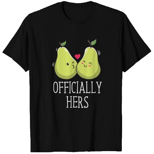 Officially Hers Wedding Husband and Wife Bride and T Shirts