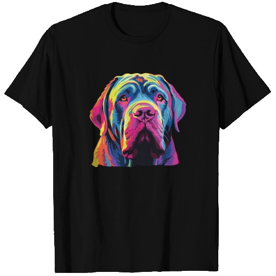 Watercolor Colorful Neapolitan Mastiff T Shirts