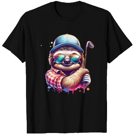 Sloth Golfer Golf Course Owner T Shirts