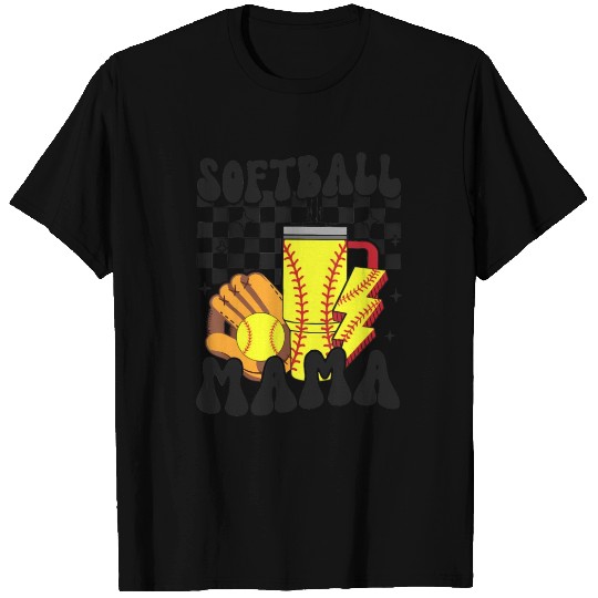 Softball Mama Women Mothers Day Softball Lover T Shirts