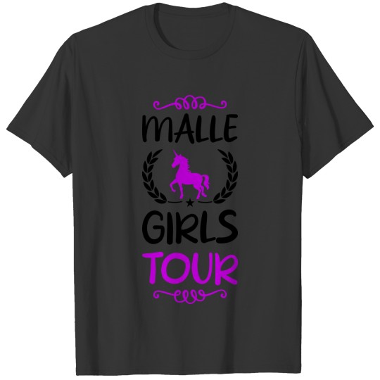 Malle Unicorn Mallorca Girls Tour T Shirts