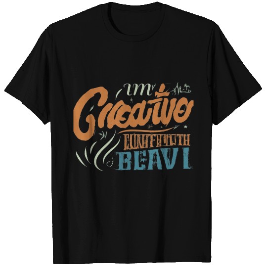 Creative Beavil: A Playful Text Design T Shirts