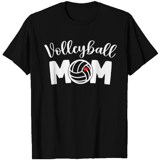 Volleyball Game Day Cheer Mom T Shirts