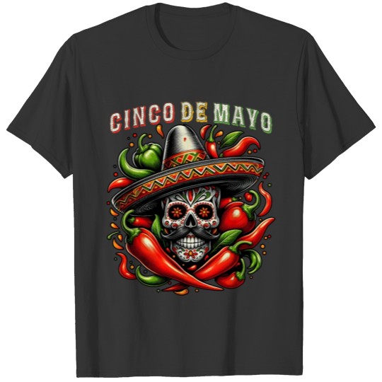Cinco De Mayo Party Sugar Skull Mexican Fiesta Men T Shirts