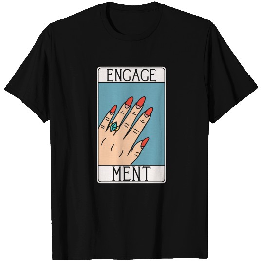 Engagement - Engaged Tarot Card - Wedding Proposal T Shirts