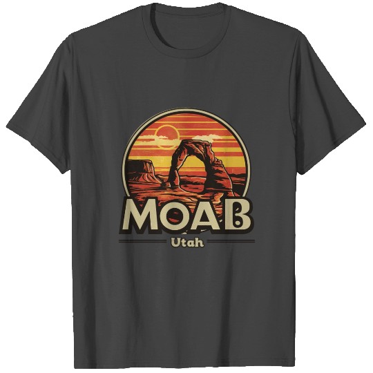 Moab Utah Arches Vintage Sunset T Shirts