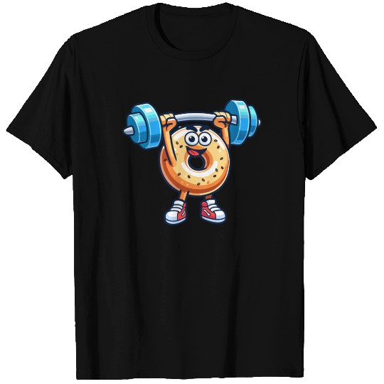Fitness Gym Sport Bodybuilder Bodybuilding Bagel T Shirts
