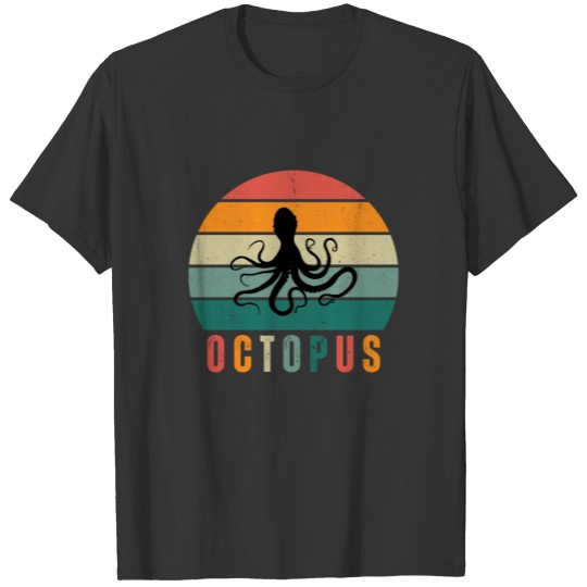 Octopus Kraken Vintage Retro Ocean Lover Gift T Shirts