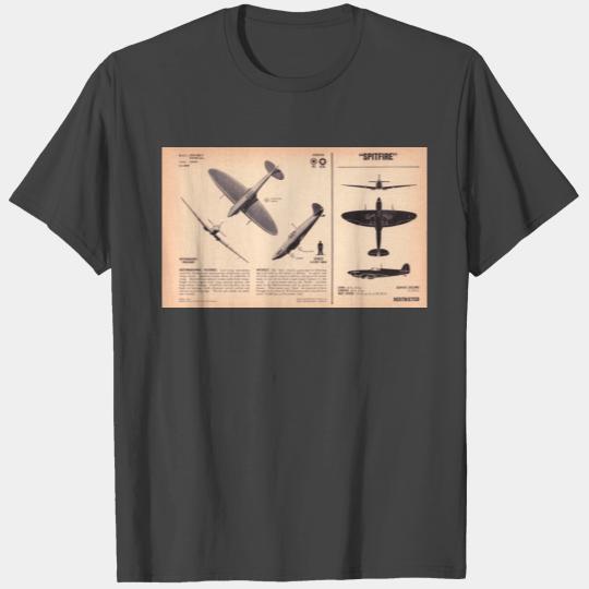 Spitfire Recognition Sheet T Shirts
