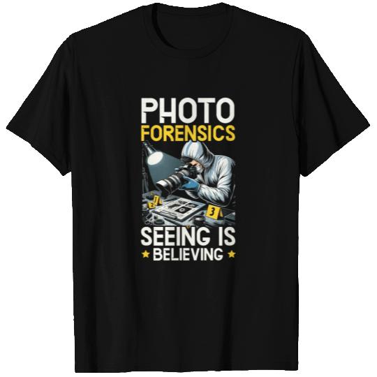 Forensic Photographer Crime Scene Investigation T Shirts