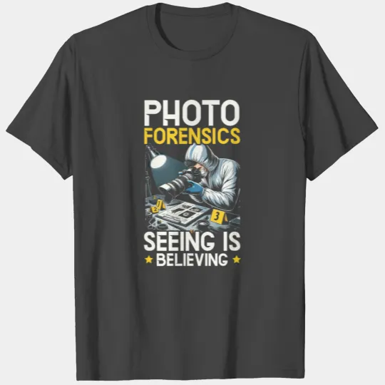 Forensic Photographer Crime Scene Investigation T Shirts