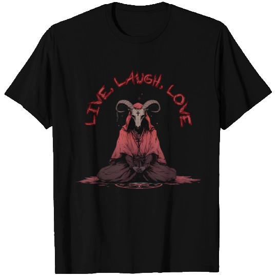 Live, Laugh, Love Baphomet T Shirts