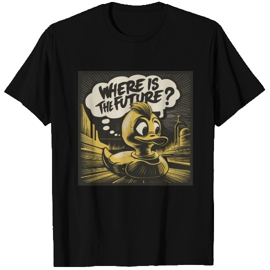 Thoughtful Yellow Plastic Duck Funny Duck T Shirts