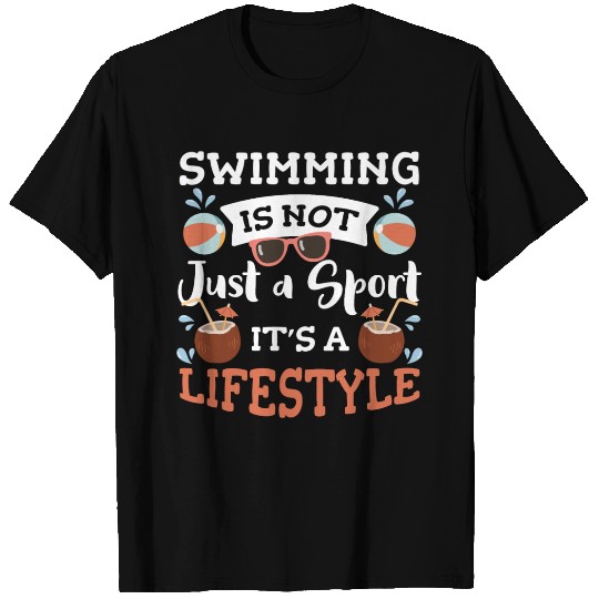 Swimming Summer Sun T Shirts